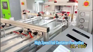 ALÜMİNYUM FOLYO KAP / TAVA / TABAK YAPIM MAKİNESİ ÜZERİNDE 2 BOŞLUKTA YARIM BOY KAPAKLAR