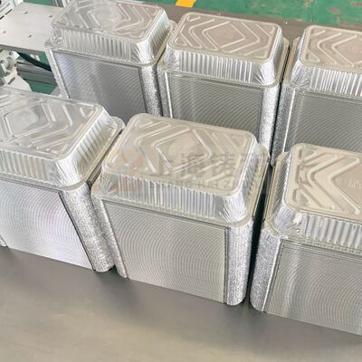 180-260 mm Slide Stroke Mitsubishi PLC Foil Container Making Machine SMC Pneumatic Components