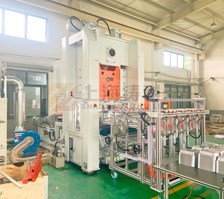 Servo Motor 24KW Aluminium Container Making Machine 12000 KG ZL-T80