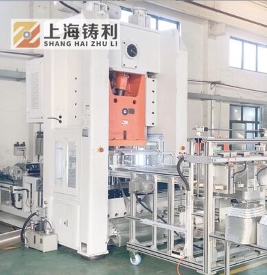 3003 H24 8011 O Aluminium Food Container Machine 24KW 380V 40 68 Times Min Production