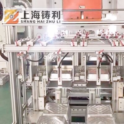 Mitsubishi PLC Inverter Encoder Aluminium Container Making Machine 24KW White Orange