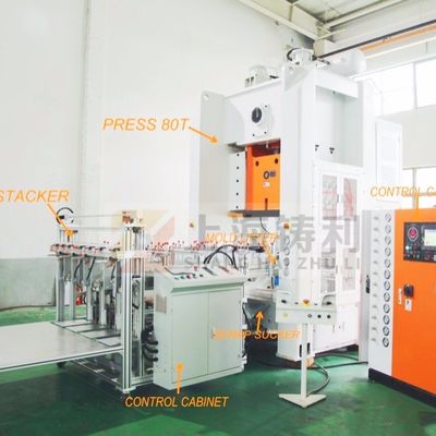 Aluminium Foil Container Punchin Machine Silver Foil Container Making Machine SMC SIZE:7*7.5*Height 3.8m