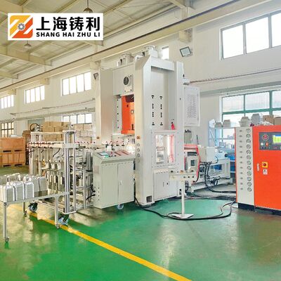 Mitsubishi PLC Automatic Stacker Aluminium Container Making Machine With Inverter